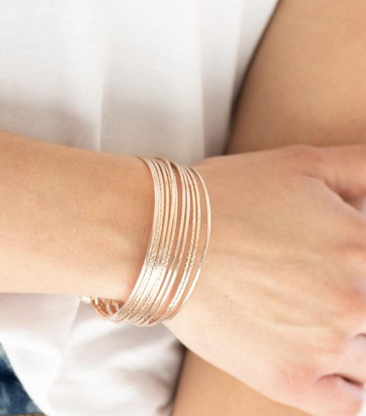 Paparazzi Accessories Endlessly Empress - Rose Gold Bracelets - Lady T Accessories