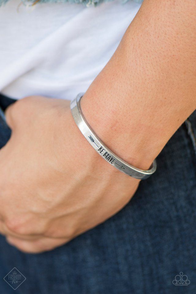 Paparazzi Accessories Brave and Bold - Silver Bracelets - Lady T Accessories
