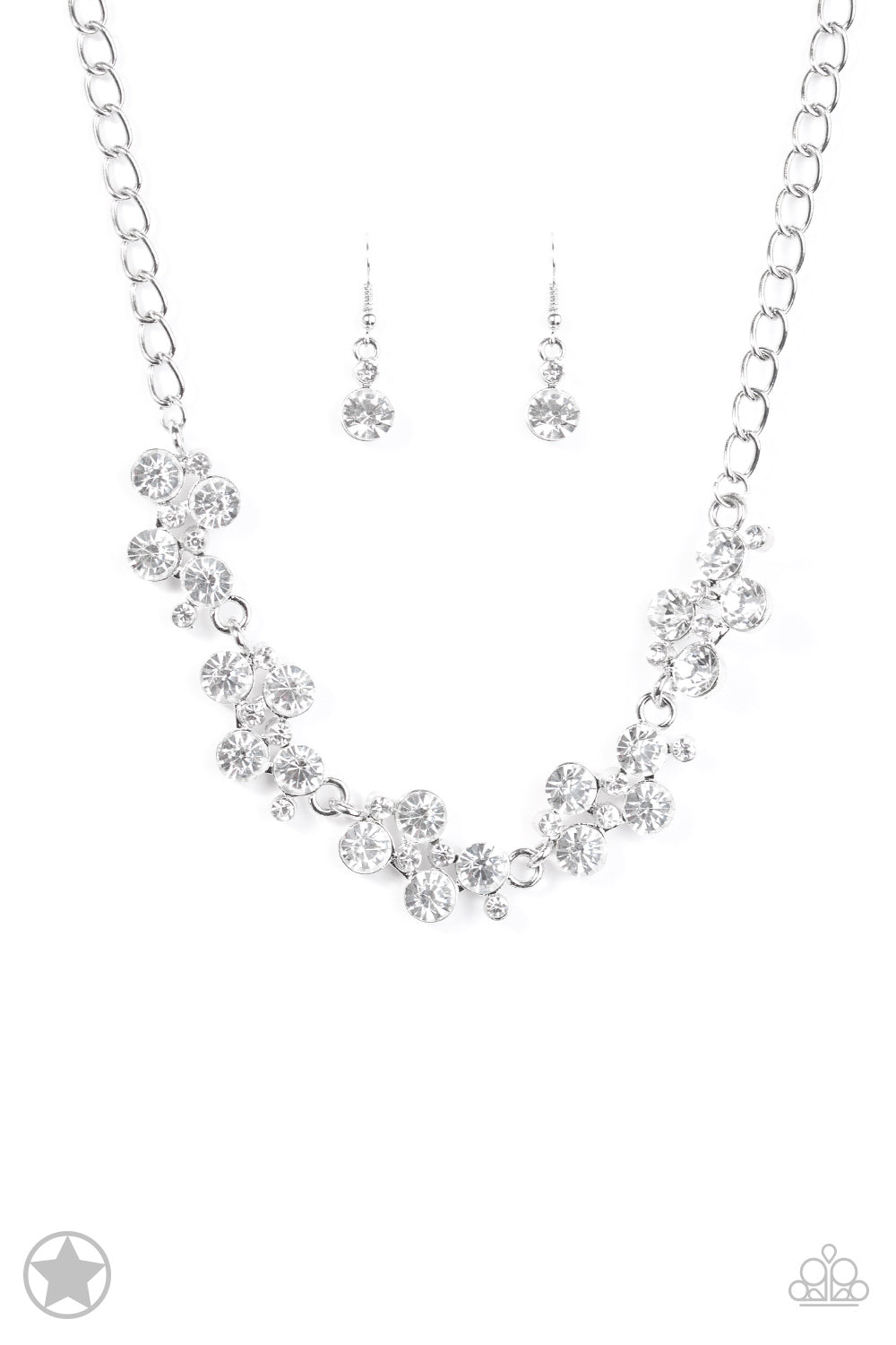 Paparazzi Accessories Hollywood Hills - White Blockbuster Necklaces - Lady T Accessories