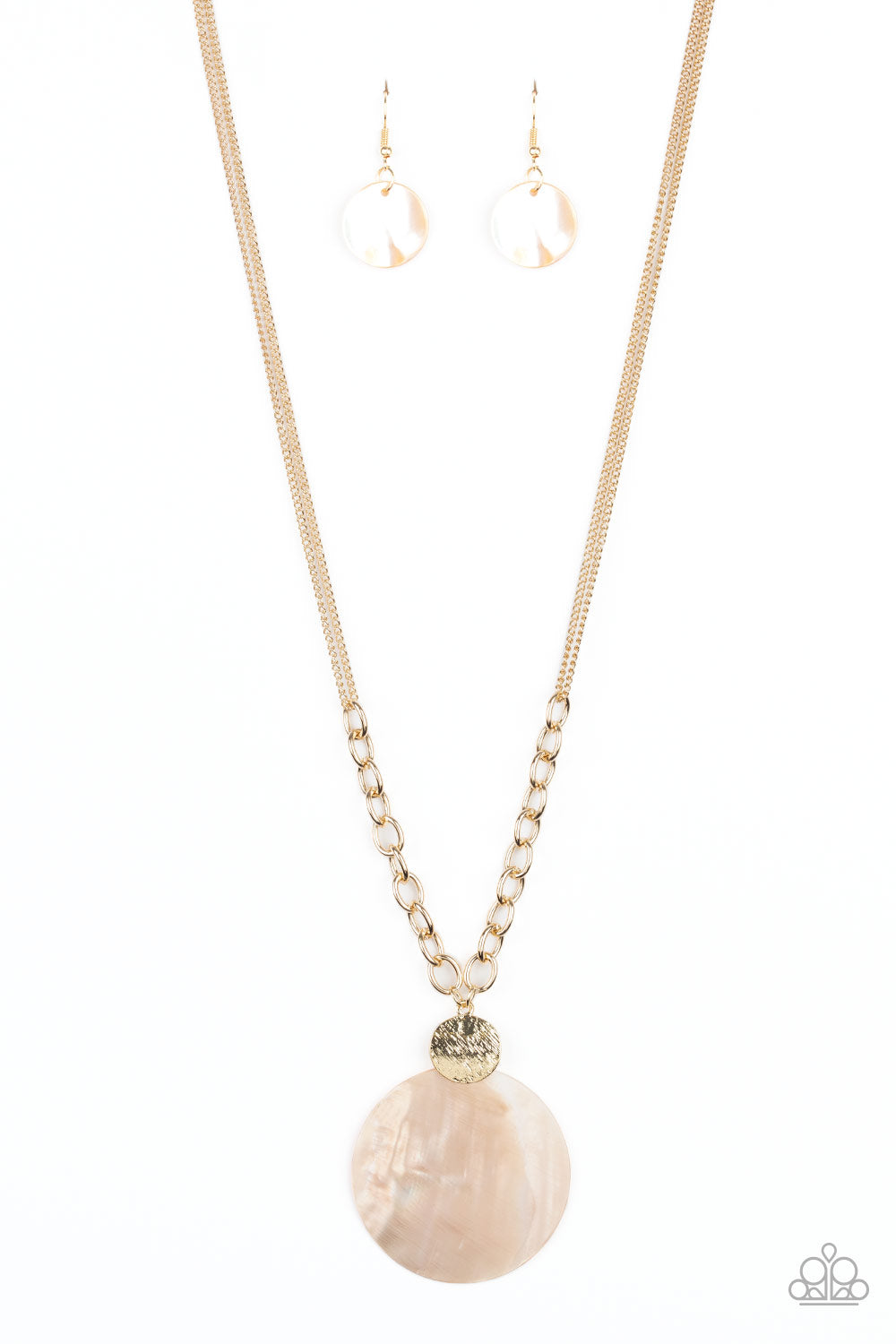 Paparazzi Accessories A Top-SHELLer - Gold Necklaces - Lady T Accessories