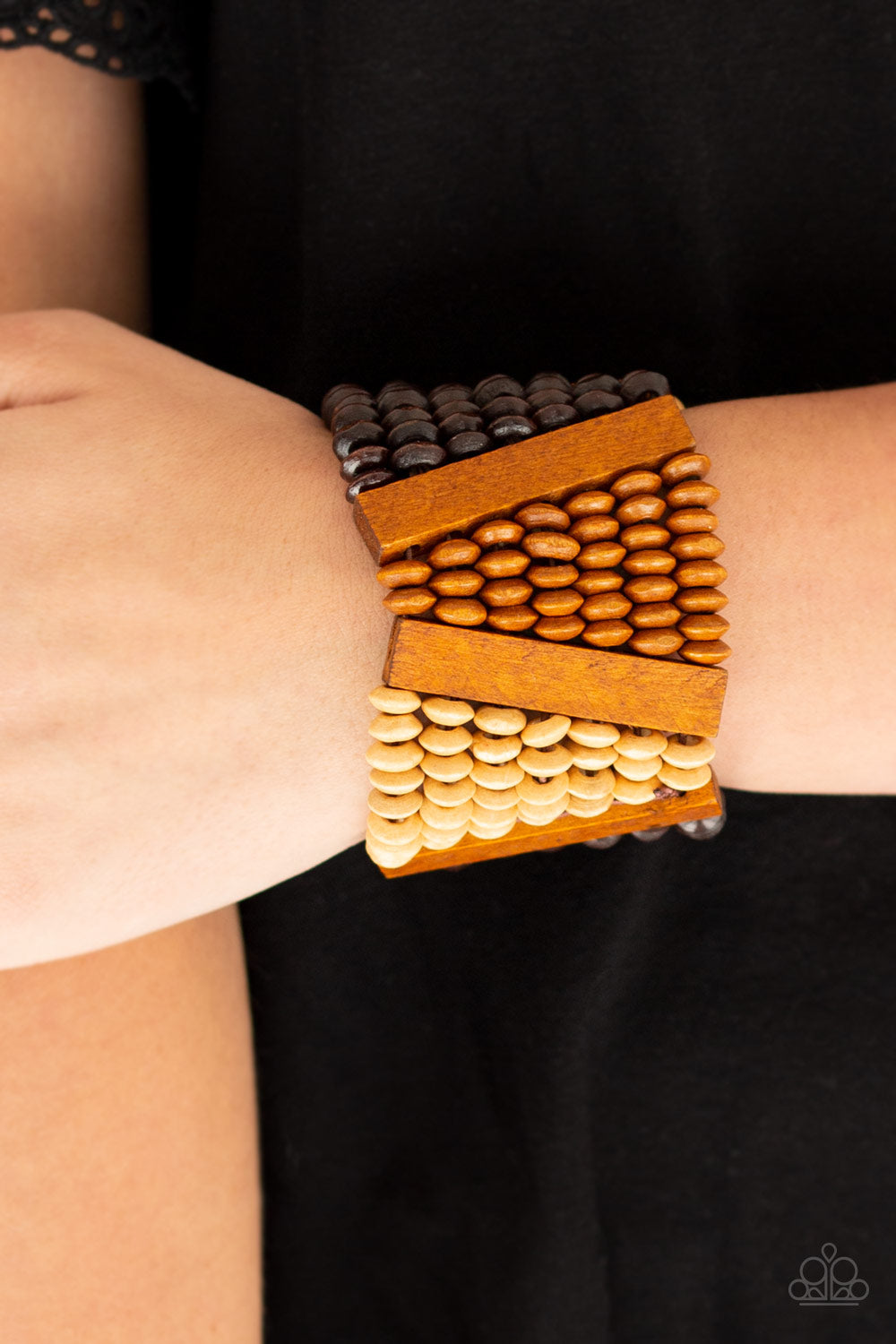 Paparazzi Accessories Haute In Hispaniola - Brown Bracelets - Lady T Accessories