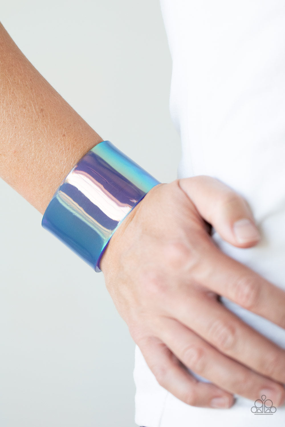 Paparazzi Accessories Holographic Aura - Blue Bracelets - Lady T Accessories