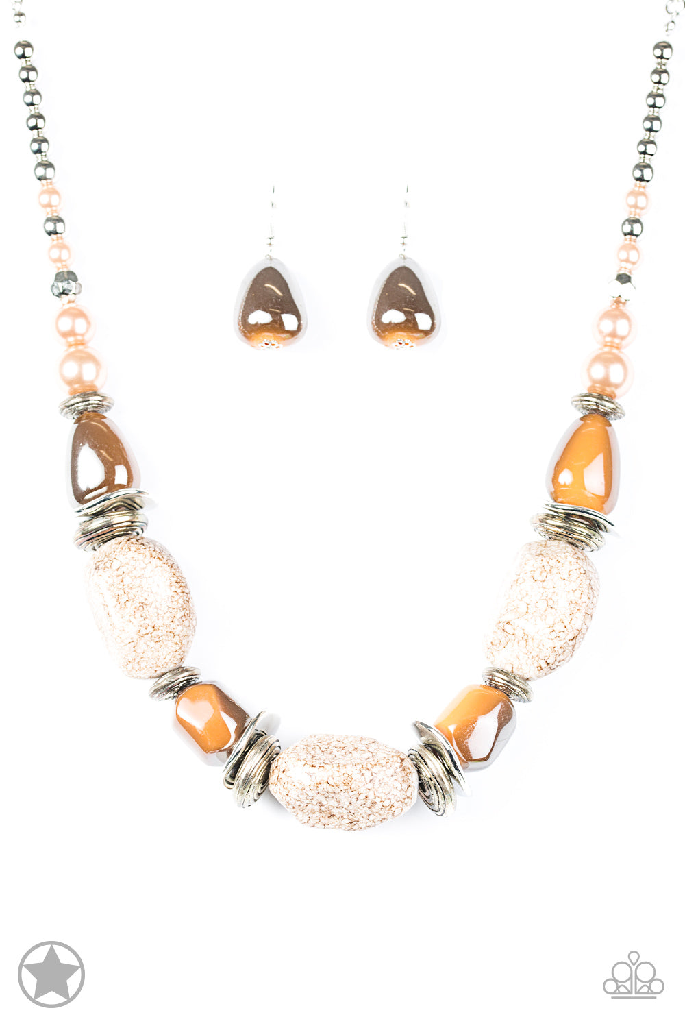 Paparazzi Accessories In Good Glazes - Peach Necklaces - Lady T Accessories