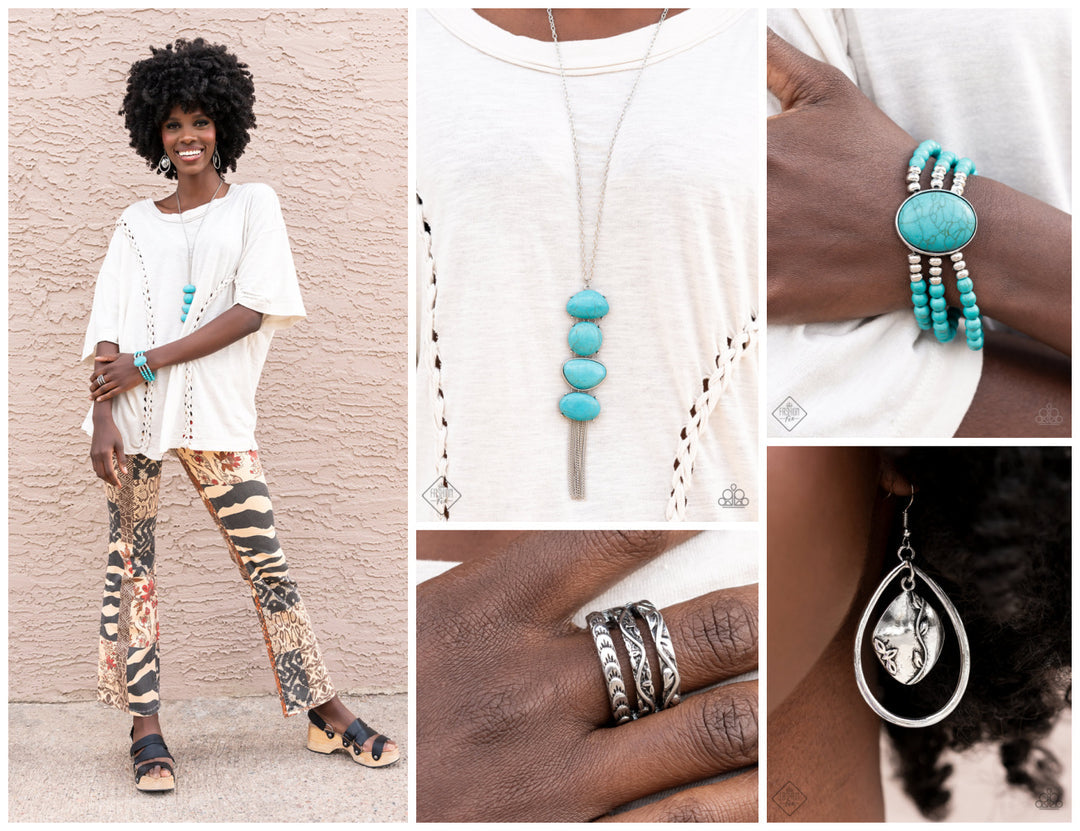 Simply Santa Fe Complete Trend Blend - May 2022 Fashion Fix Set authentic designs and handcrafted pieces are staples of the Simply Santa Fe Collection. Featuring patterns and elements inspired by nature, these earthy designs tend to have a little more detail. Those free spirited collectors who have an appreciation for the creative process and delight in the sentimental stories behind their favorite accessories will feel right at home with the Simply Santa Fe Collection.