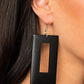 Paparazzi Accessories Totally Framed - Black Earrings - Lady T Accessories