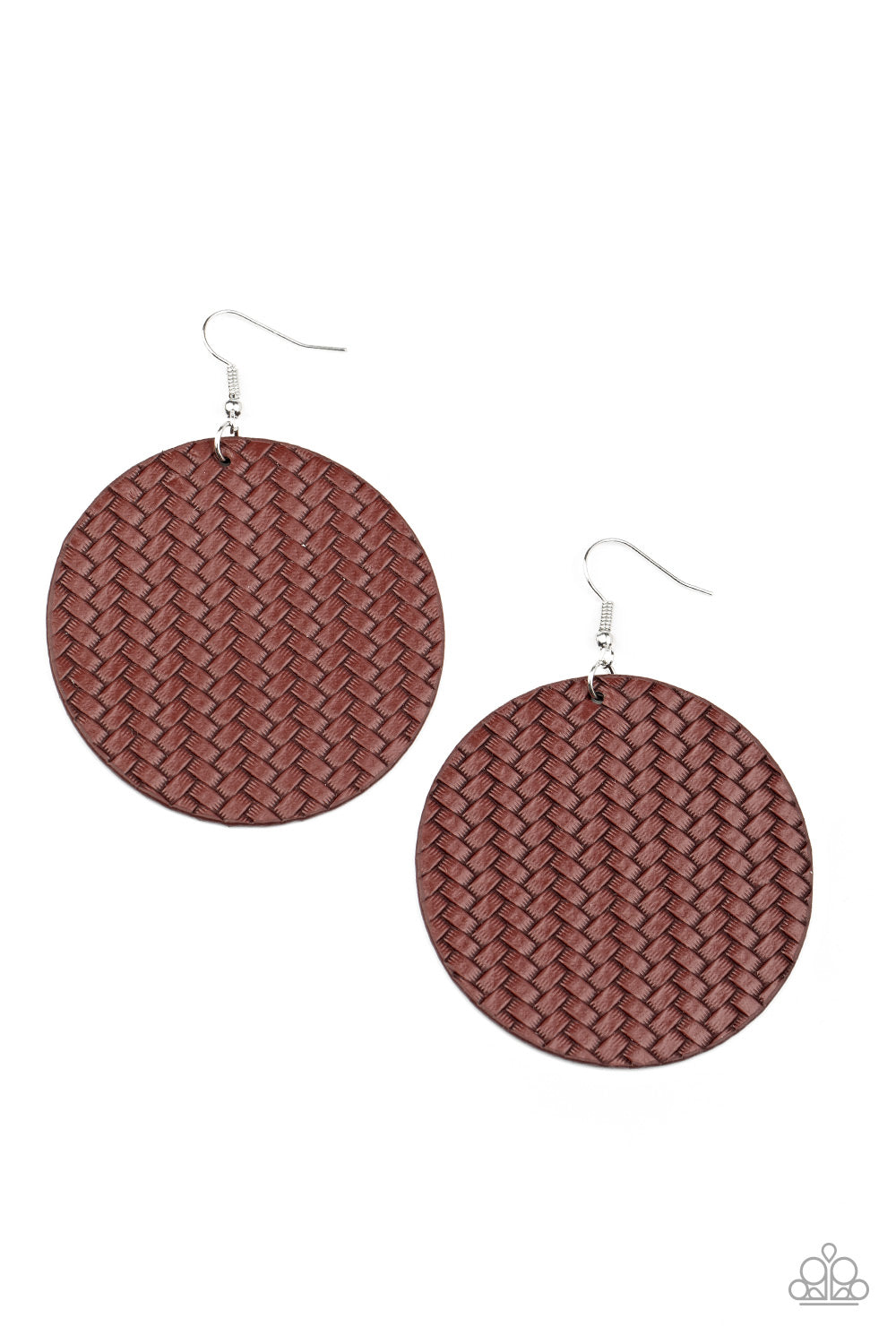 Paparazzi Accessories Weave Your Mark - Red Earrings - Lady T Accessories