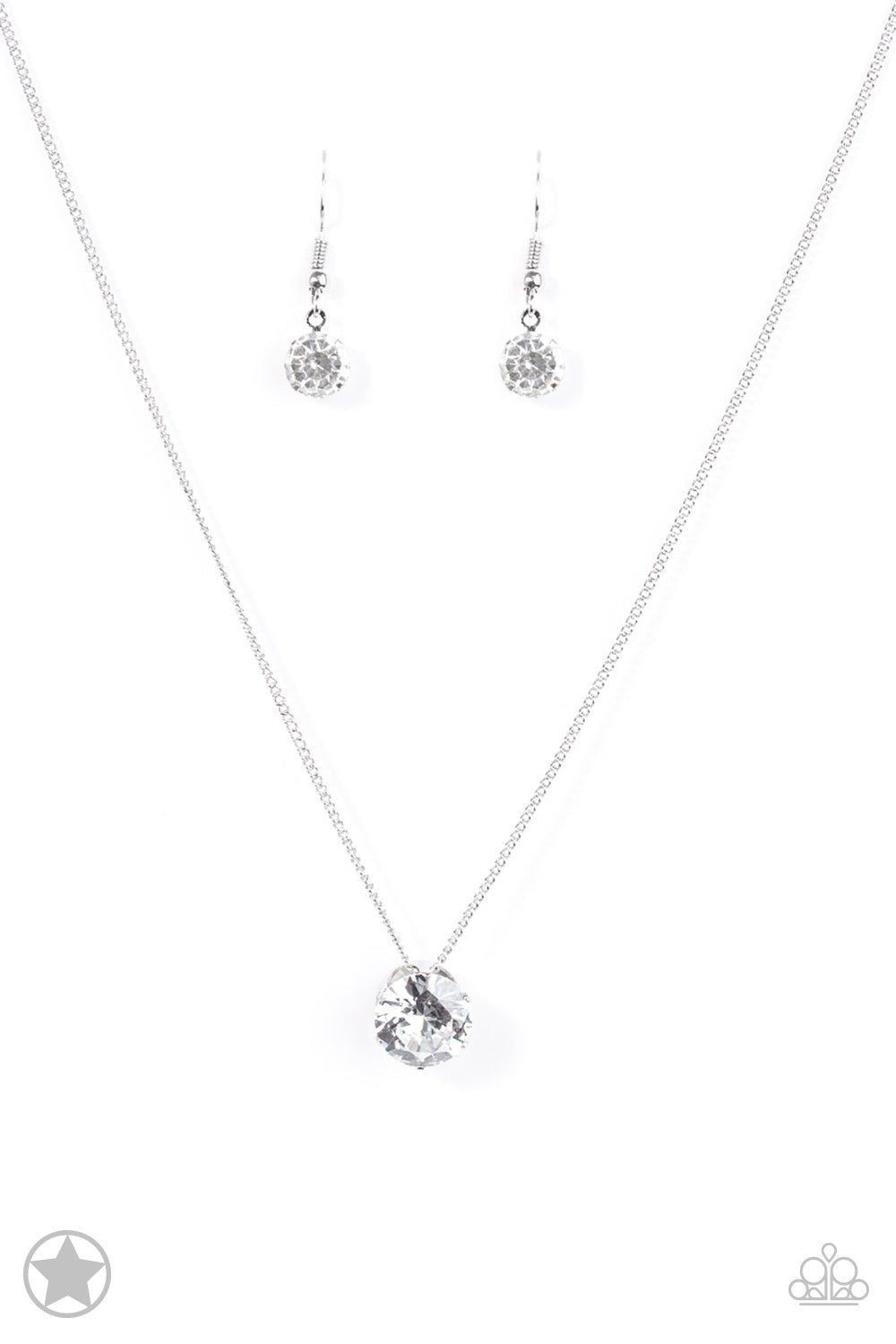 Paparazzi Accessories What a Gem - White Blockbuster Necklaces - Lady T Accessories
