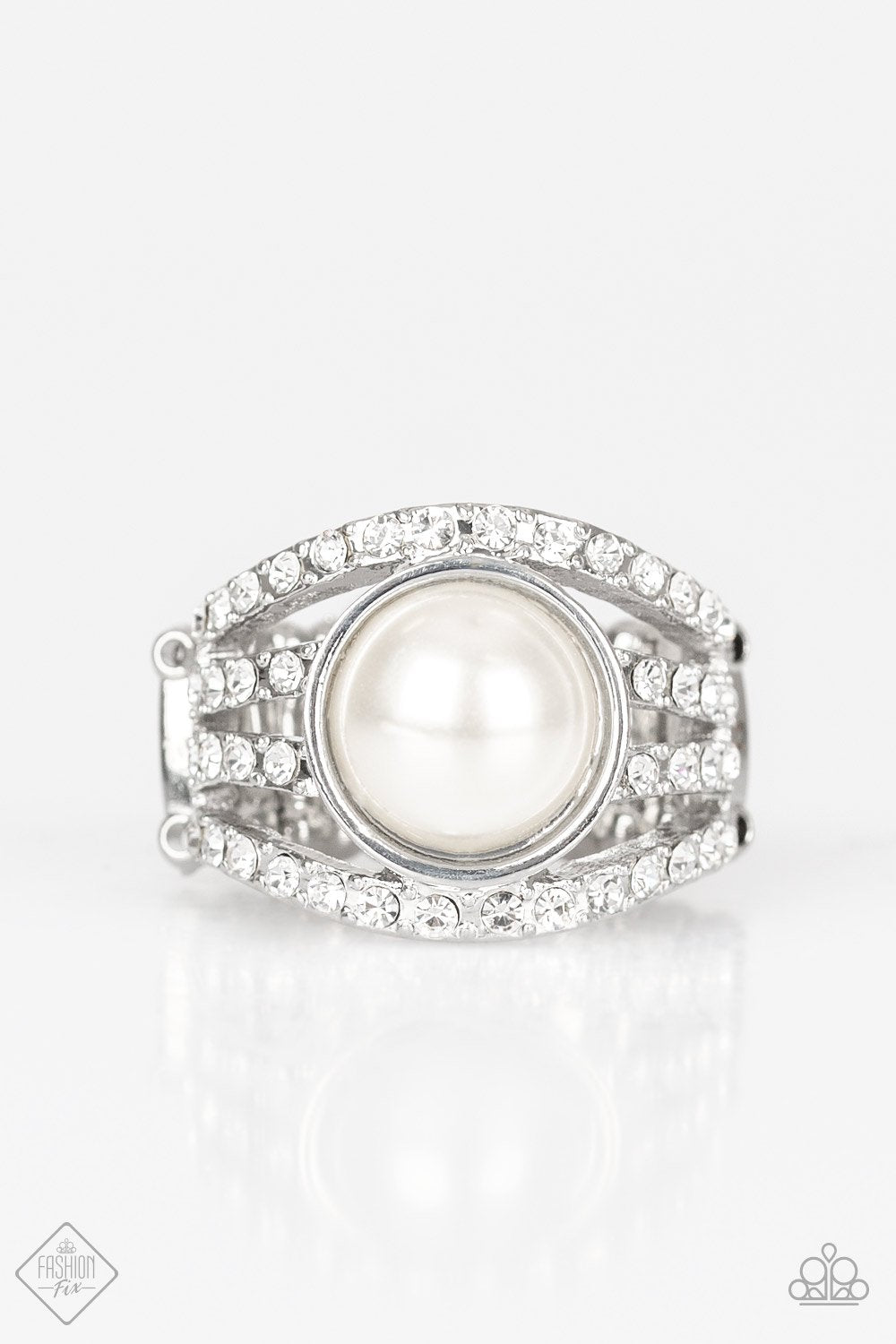Paparazzi Accessories A Big Break - White Pearl Rings - Lady T Accessories