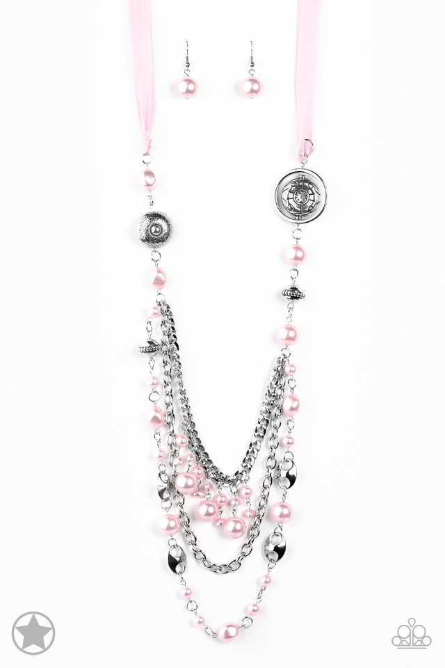 Paparazzi Accessories All the Trimmings - Pink Blockbuster Necklaces - Lady T Accessories