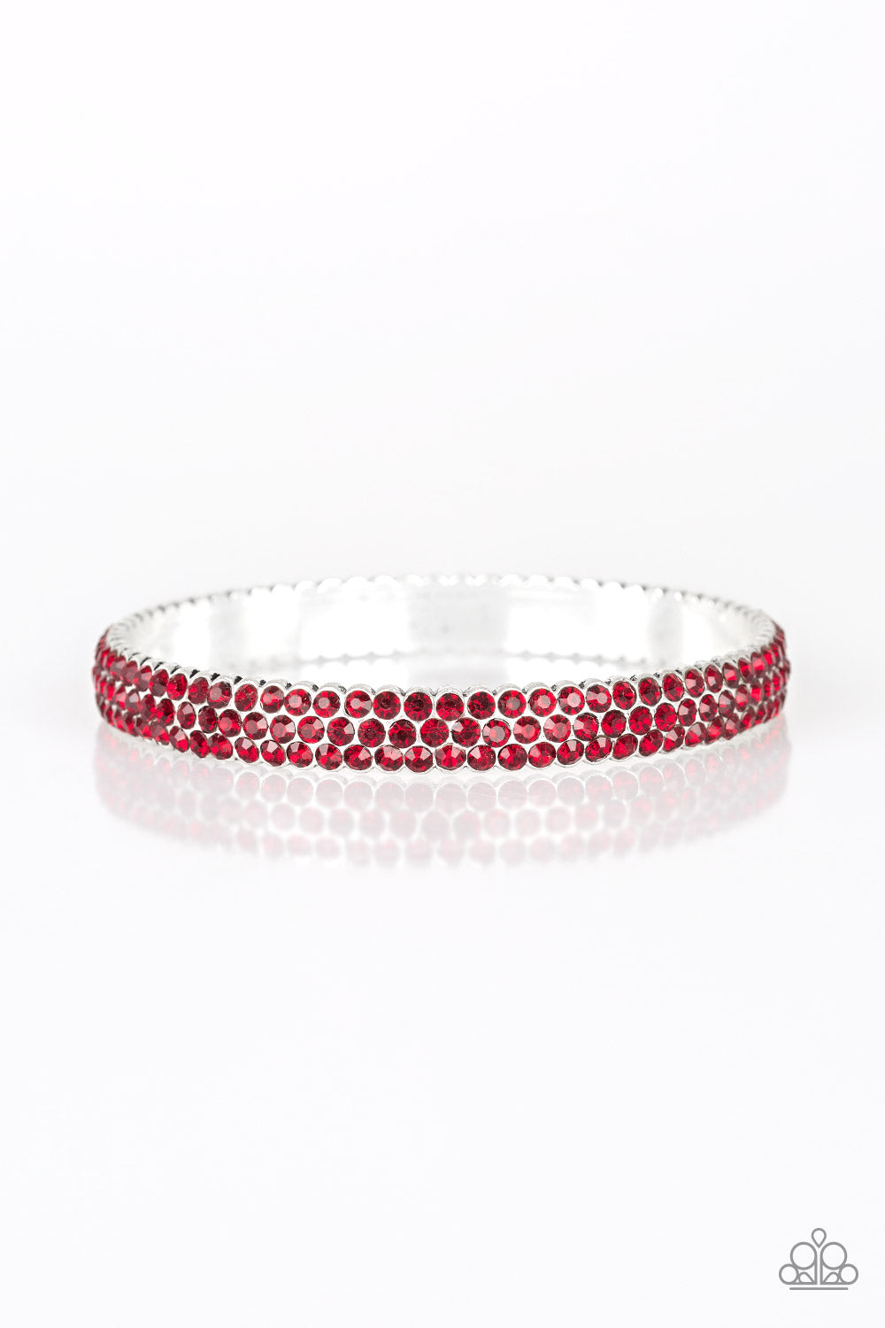 Paparazzi Accessories Ballroom Bling - Red Bracelets - Lady T Accessories