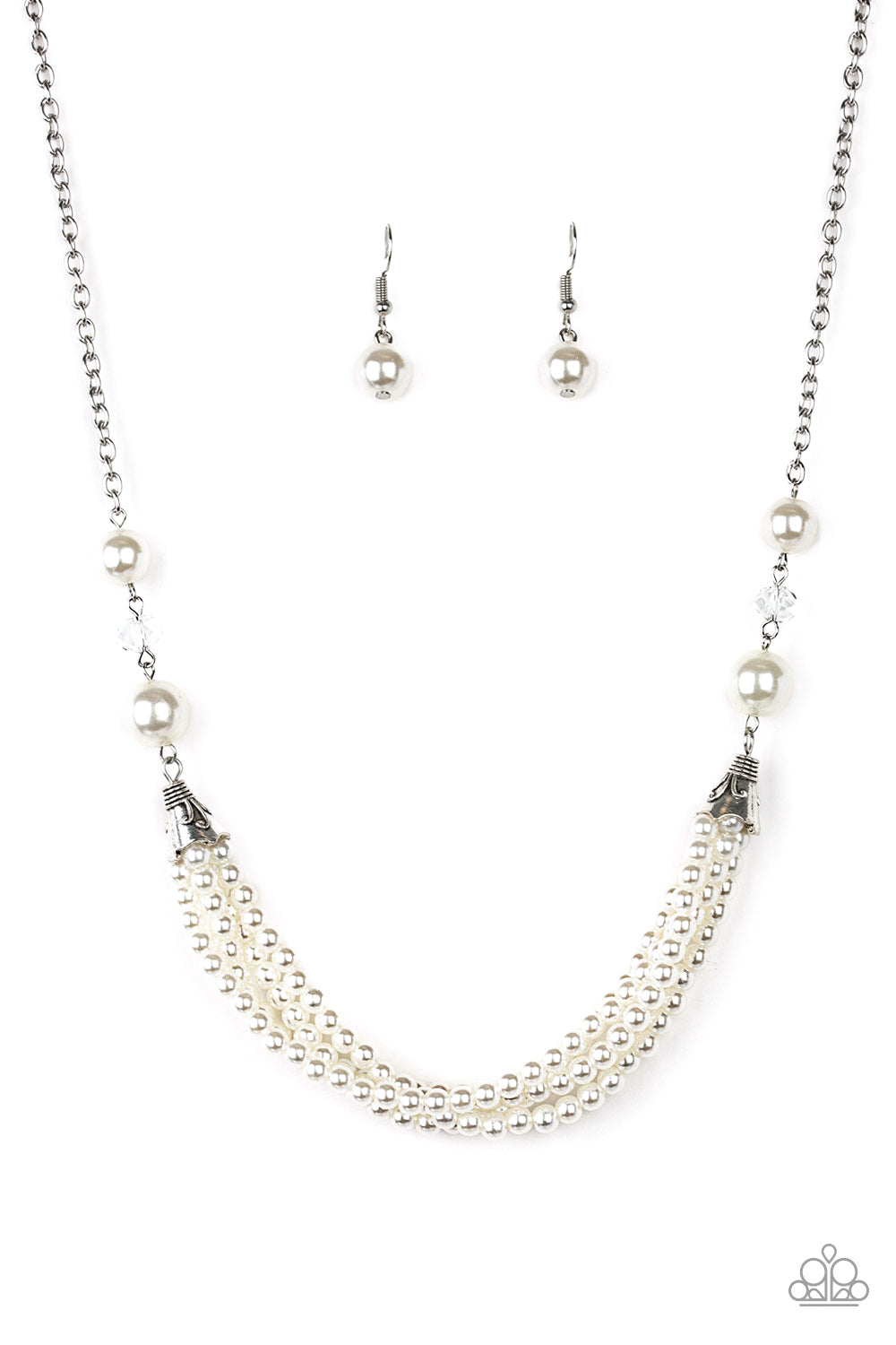 Paparazzi Accessories One-WOMAN Show - White Necklaces - Lady T Accessories