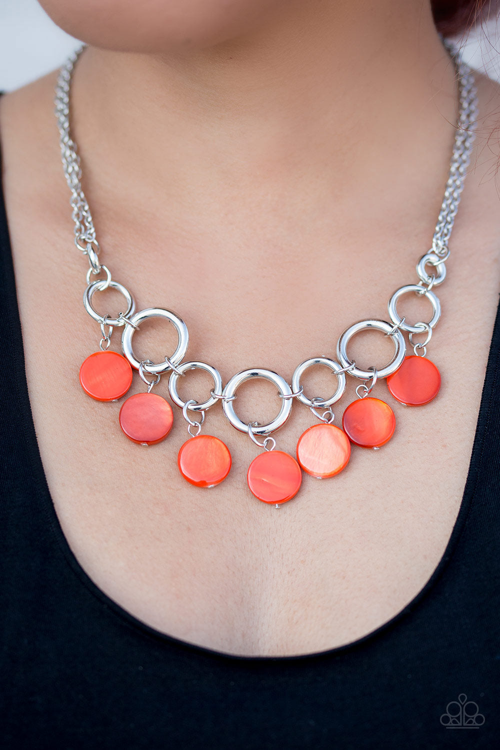 Paparazzi Accessories Coastal Adventure - Orange Necklaces - Lady T Accessories