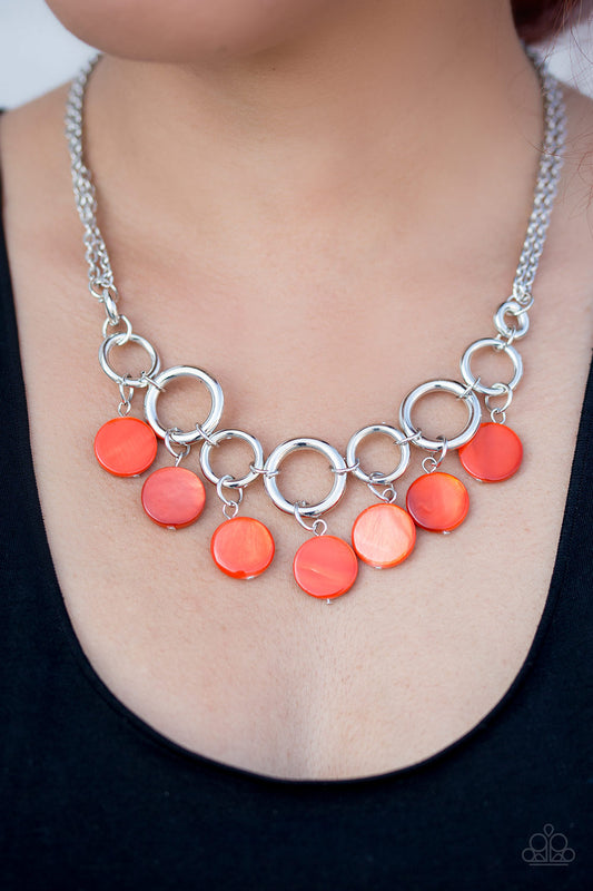 Paparazzi Accessories Coastal Adventure - Orange Necklaces - Lady T Accessories