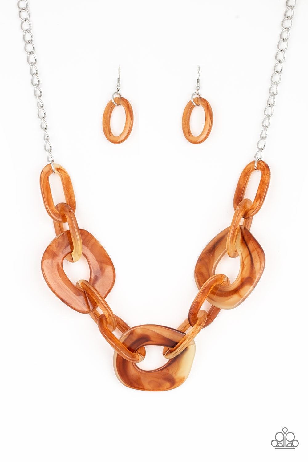 Paparazzi Accessories Courageously Chromatic - Brown Necklaces - Lady T Accessories