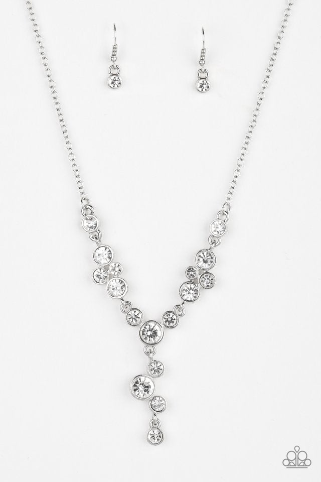 Paparazzi Accessories Five Star Starlet - White Necklaces - Lady T Accessories