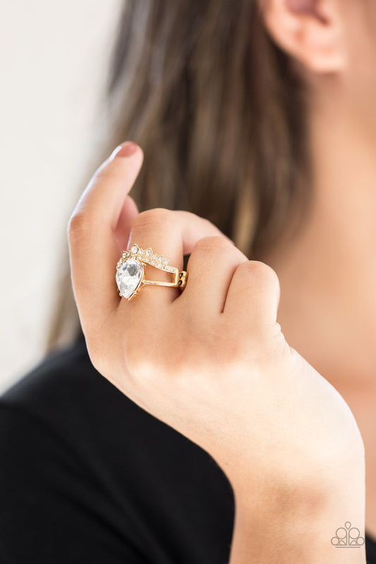 Paparazzi Accessories If the Crown Fits - Gold Rings - Lady T Accessories