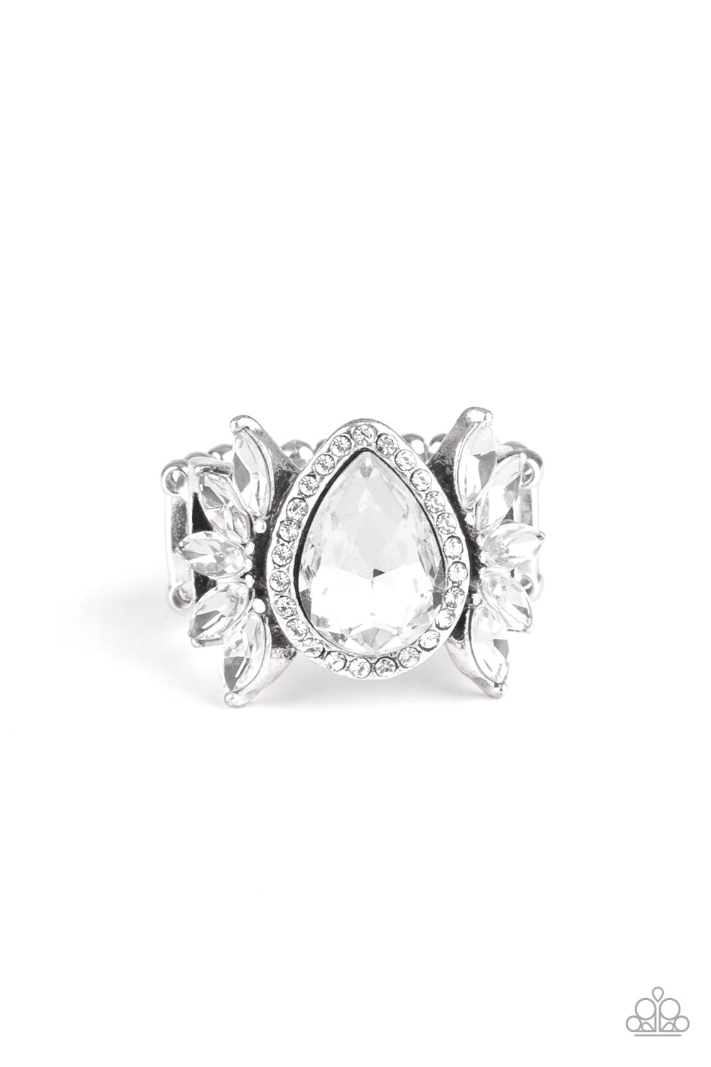 Paparazzi Accessories Regal Regalia - White Rings - Lady T Accessories