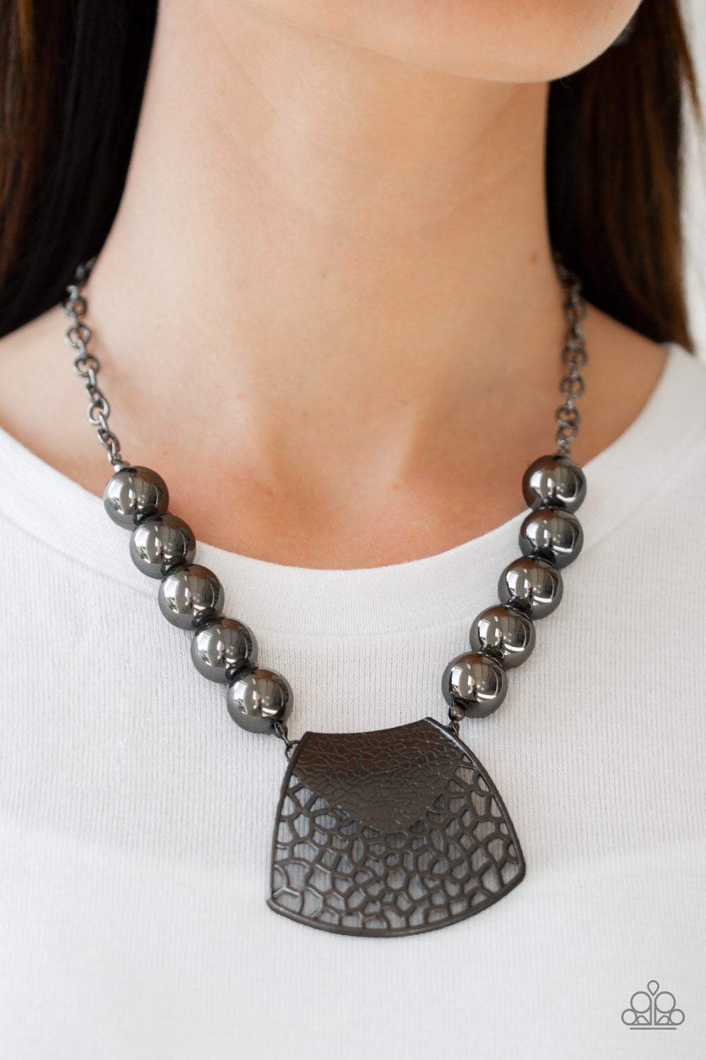 Paparazzi Accessories Large and In Charge - Black Necklaces - Lady T Accessories