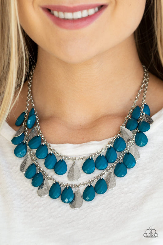 Paparazzi Accessories Life of Fiesta - Blue Necklaces - Lady T Accessories