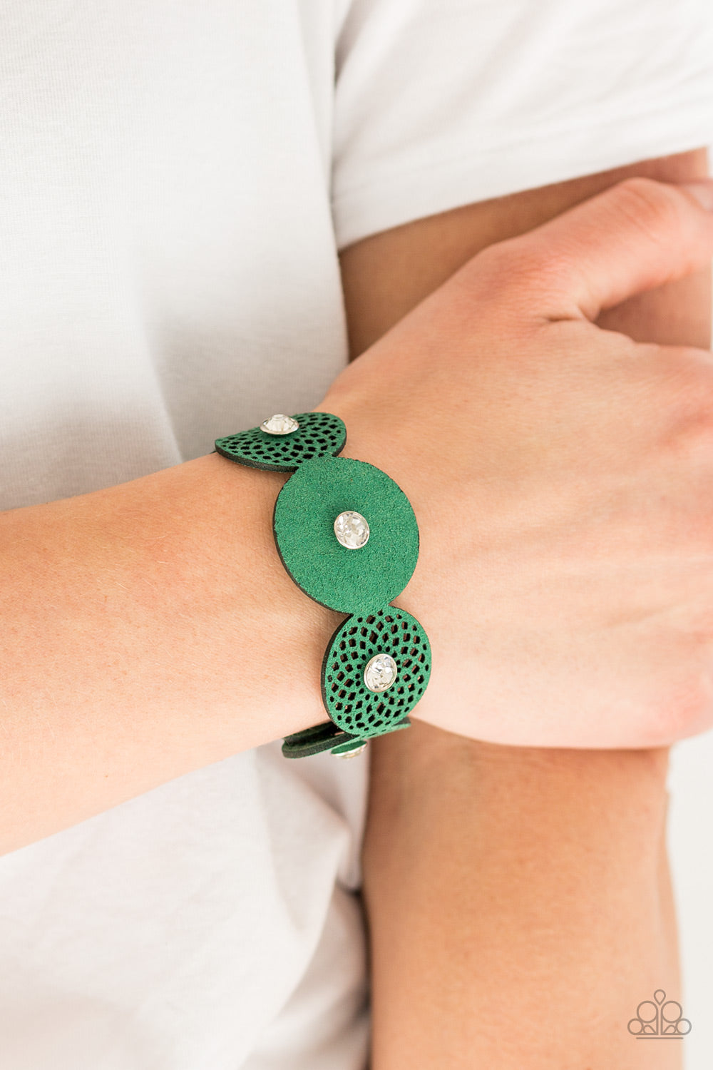 Paparazzi Accessories Poppin Popstar - Green Bracelets - Lady T Accessories