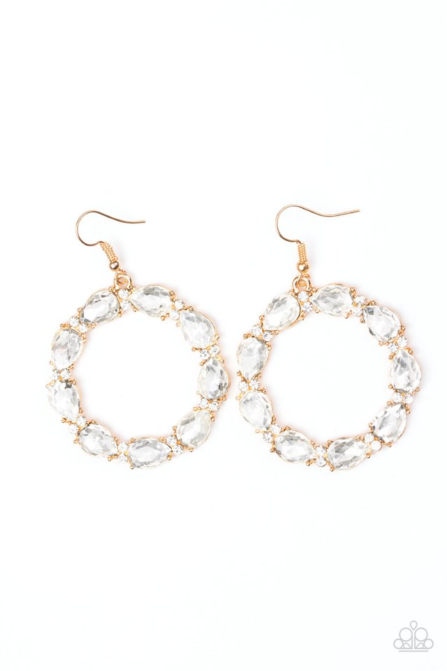 Ring Around the Rhinestones - Gold - Lady T Accessories