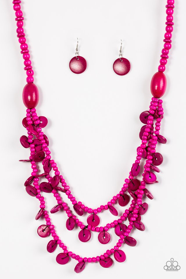 Paparazzi Accessories Safari Samba - Pink Necklaces - Lady T Accessories