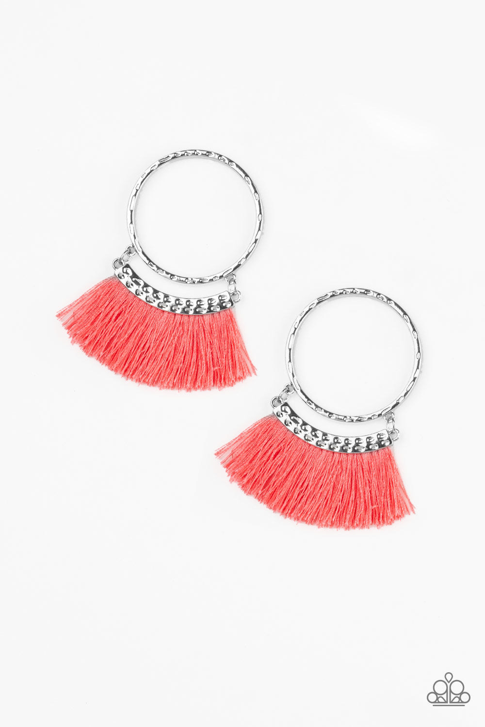 Paparazzi Accessories This is Sparta - Orange Earrings - Lady T Accessories