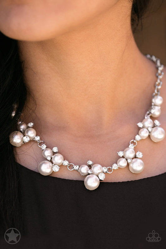 Paparazzi Accessories Toast to Perfection - White Blockbuster Necklaces - Lady T Accessories