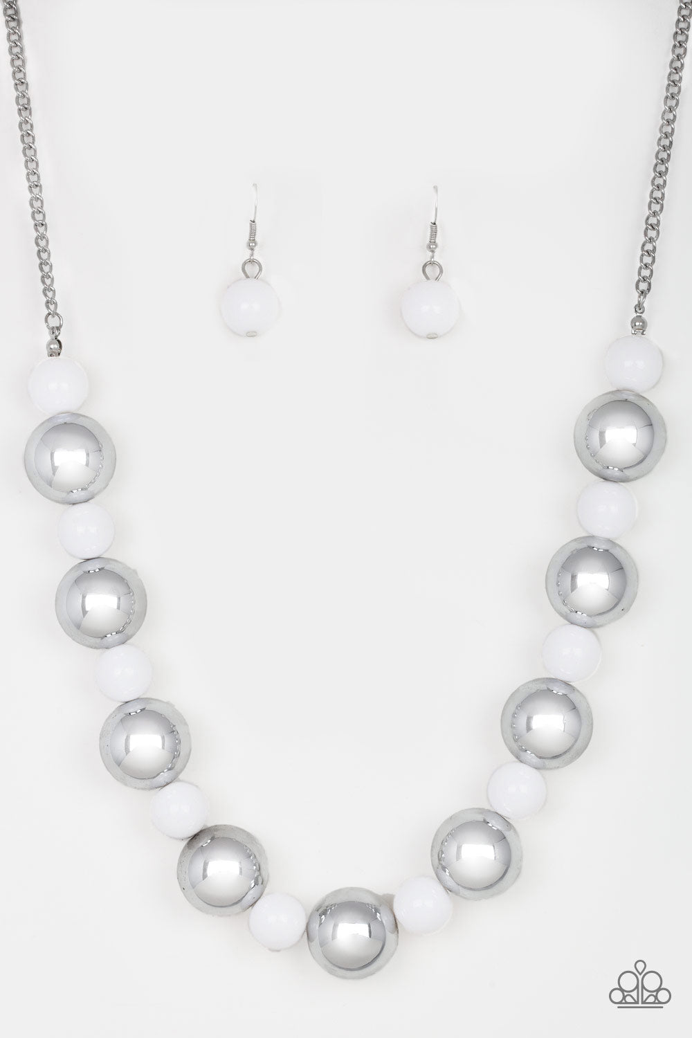 Paparazzi Accessories Top Pop - White Necklaces - Lady T Accessories