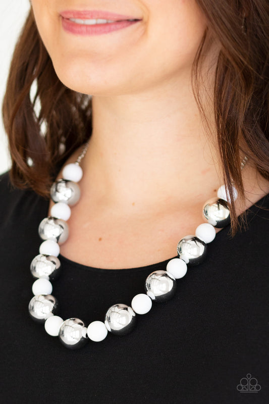 Paparazzi Accessories Top Pop - White Necklaces - Lady T Accessories