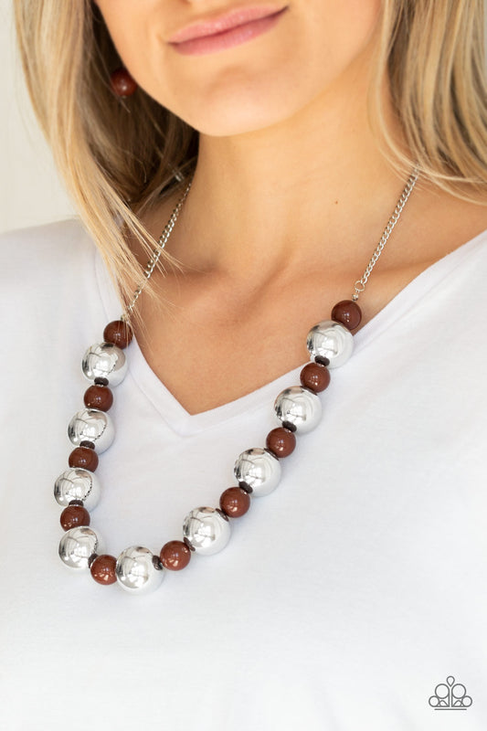 Paparazzi Accessories Top Pop - Brown Necklaces - Lady T Accessories