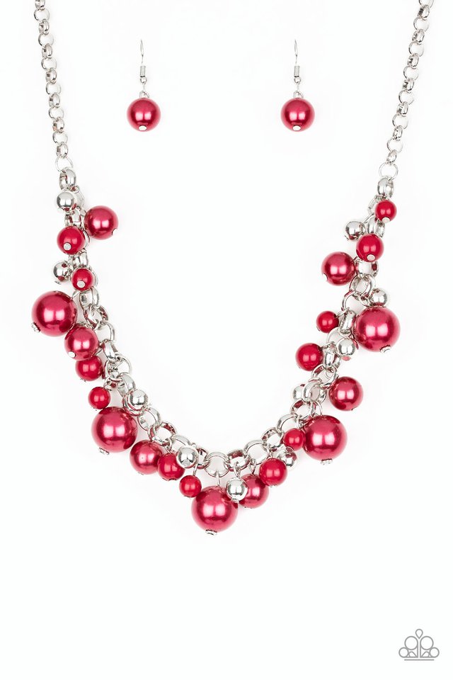 Paparazzi Accessories The Upstater - Red Necklaces - Lady T Accessories
