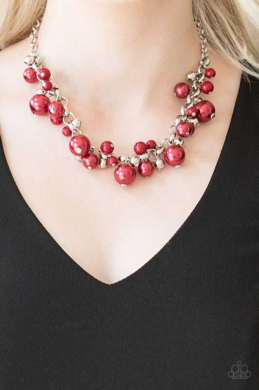 Paparazzi Accessories The Upstater - Red Necklaces - Lady T Accessories