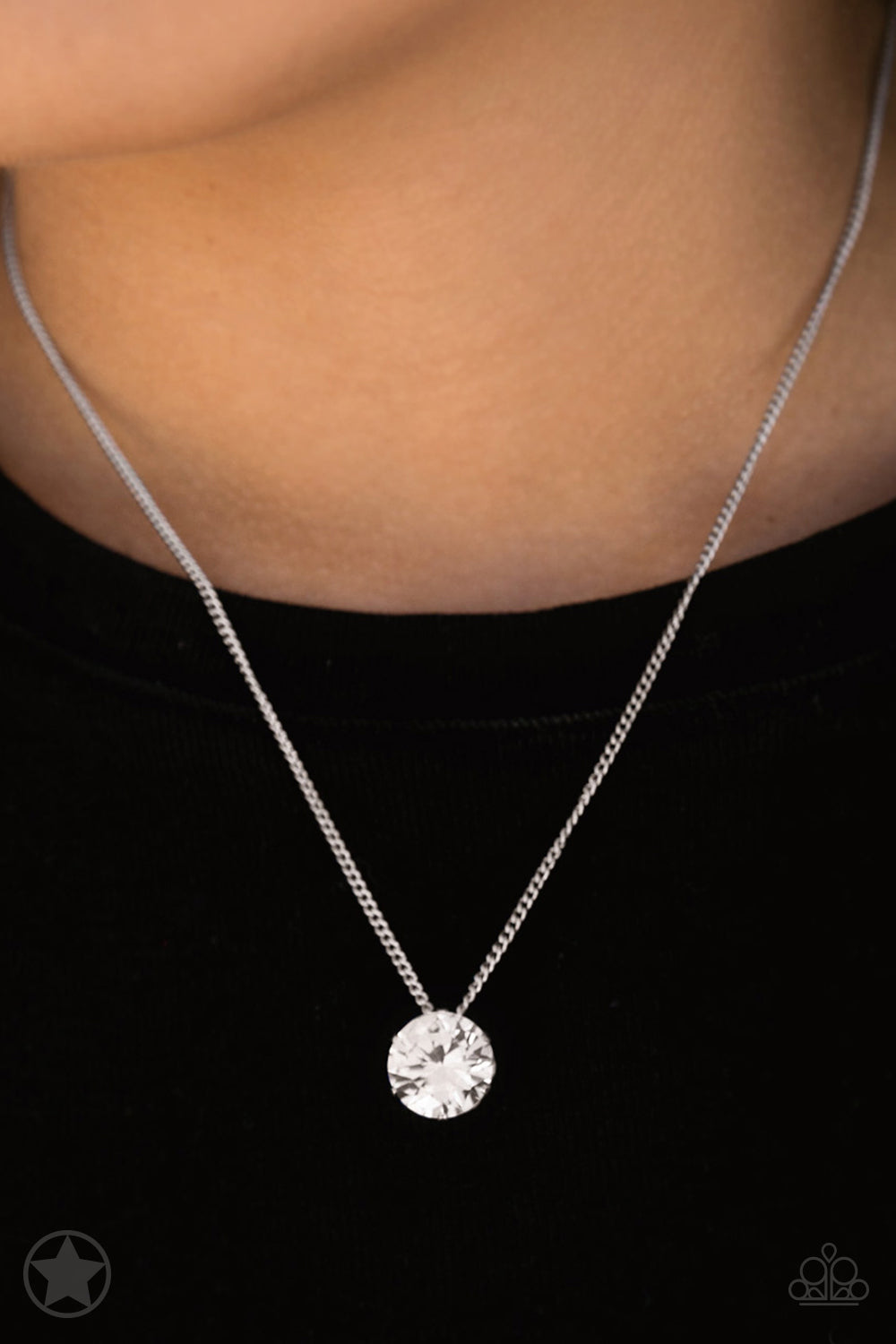 Paparazzi Accessories What a Gem - White Blockbuster Necklaces - Lady T Accessories