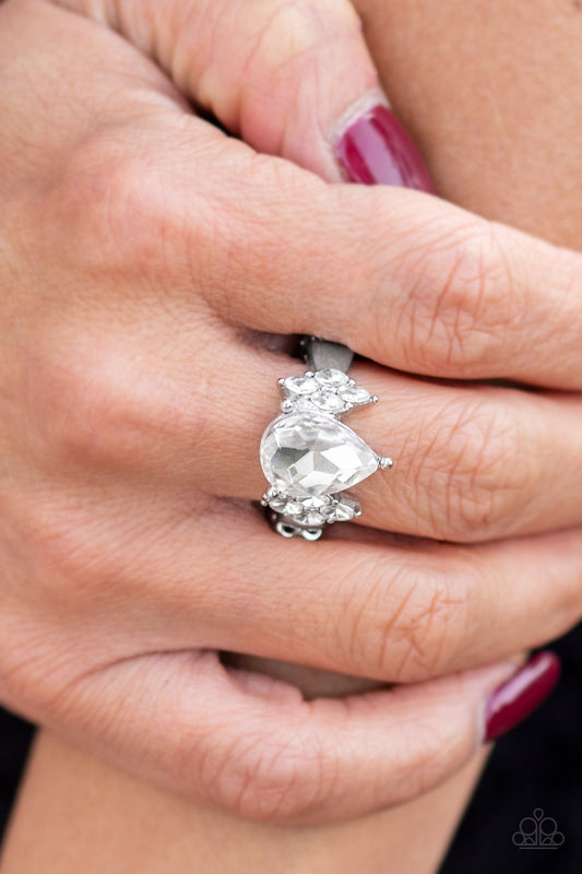 Paparazzi Accessories Yas Queen - White Rings - Lady T Accessories