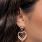 Paparazzi Accessories - Dangling Damsel - Pink Earrings