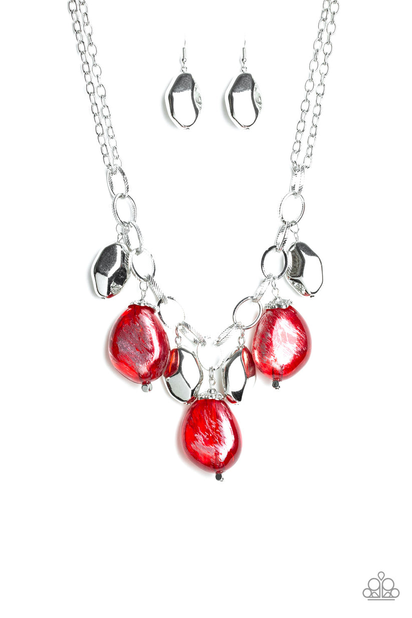Paparazzi Accessories - Looking Glass Glamorous - Red Necklaces