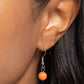 Paparazzi Accessories - Flamboyantly Flowering - Orange Necklaces flirtatious collection of orange dotted floral frames alternate with dainty opaque orange flowers below the collar, creating a vivacious pop of color. Features an adjustable clasp closure.  Sold as one individual necklace. Includes one pair of matching earrings.