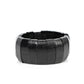 Paparazzi Accessories - Island Grind - Black Wood Bracelet a Polished black wooden frames are threaded along stretchy bands around the wrist, resulting in a tropical inspired centerpiece.  Sold as one individual bracelet.