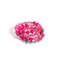 <p>Paparazzi Accessories - Colorful Charade - Pink Bracelets Infused with mismatched silver accents, a bubbly assortment of glassy, opaque, and acrylic pink beads are threaded along a coiled wire around the wrist, creating a vivacious infinity wrap bracelet.</p> <p><i>Sold as one individual bracelet.</i></p>