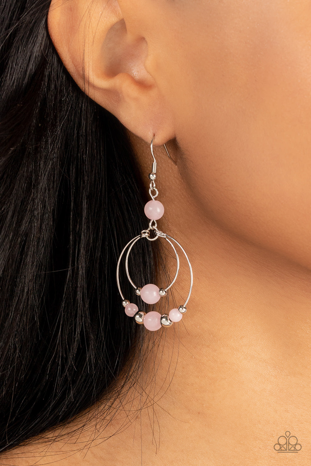 Paparazzi Accessories - Eco Eden - Pink Pearl Earrings