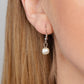 Paparazzi Accessories - Beach House Harmony - Blue Shell Necklace dainty pearls and wooden beads dangle over a smooth oversized blue shell. Features an adjustable clasp closure.  Sold as one individual necklace. Includes one pair of matching earrings.