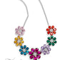 <p data-mce-fragment="1">Colorful teardrop-shaped petals fan out around clusters of corrugated sparkle, blossoming into an enchanted kaleidoscope. The faceted surfaces of each petal add texture and depth, allowing the floral frames to pop with 3D detail and further highlight the spectrum of color at play. Features an adjustable clasp closure.</p> <p data-mce-fragment="1"><i data-mce-fragment="1">Sold as one individual necklace. Includes one pair of matching earrings.</i></p>