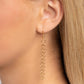Paparazzi Accessories - Striped Style - White Necklaces two strands of classic gold chains fall into tiered layers as they cascade down the chest. Varying sizes of gold discs hammered in rippling texture and painted with a glossy white slide along each chain in a dizzying display, with a thin line of gold peeking at the center of the lowermost exaggerated pendant.  Sold as one individual necklace. Includes one pair of matching earrings.