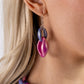 Paparazzi Accessories - Statement Season - Multi Necklace Persian Jewel and Rose Violet concaved hoops gradually increase in size as they elongate towards the middle of the neckline for a colorful combination. Features an adjustable clasp closure.  Sold as one individual necklace. Includes one pair of matching earrings.