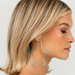 Paparazzi Accessories - Starstruck Secret - Blue Earrings a thin, oversized blue metallic bar delicately folds into a star-shaped hoop, resulting in a stellar statement. Earring attaches to a standard post fitting.  Sold as one pair of hoop earrings.