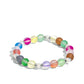 Paparazzi Accessories - Mermaid Mirage - Multi Bracelets infused with silver accents and faceted white beads, a dreamy collection of frosted glassy multicolored beads is threaded along a stretchy band around the wrist for an enchanting glow.  Sold as one individual bracelet.  Order date 10/1/23