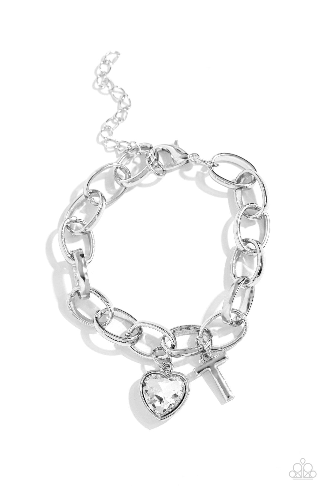 Guess Now ITS Initials - T White Bracelet