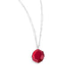 Paparazzi Accessories - Showstopping Season - Red Necklaces gliding along a double silver chain and satellite chain, a faceted red oval is set in an abstract silver frame for a pop of refined color below the chest. Features an adjustable clasp closure.  Sold as one individual necklace. Includes one pair of matching earrings.