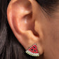 Paparazzi Accessories - Watermelon Slice - Red Earrings